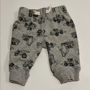 Carter’s Gray Baby Pants Construction Print Jogger Newborn
